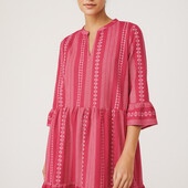 ♕ Ткане рожеве плаття з візерунком від Tchibo (Німеччина), р. 44-48(38 євро)