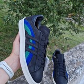 р.6,5 us(25,5см); 7us(26см); 8us(26,5см). Оригінал. Кросівки Adidas campus 80 black gw3246 нат.нубу