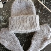 Комплект шапка +варежки