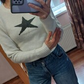 Якісний светрик,білосніжний кашемір,S