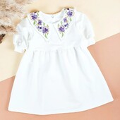 Сукня дитяча з вишивкою двонитка 80-116