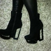 Полусапожки замшевые Glossi 37р