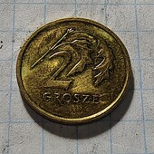 Монета Польщі 2 грошей 2018