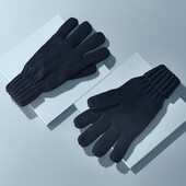 ♕ В'язані рукавички на флісі від Tchibo (Німеччина) розмір 10