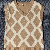 Жилетка вязана тепла 42-44
