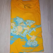 Чоловіча футболка жовта з малюнком overwatch