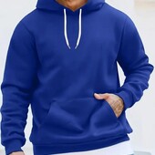 Товстовка з капюшоном чоловіча/ кофта синя