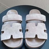 Шлепанцы натуральный замш