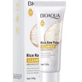Пінка для вмивання з рисом Bioaqua rice raw pulp cleanser 100g