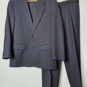 классический деловой мужской костюм двойка Masterhard брюки пиджак шерсть Германия