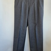 Мужские классические костюмные брюки серые шерсть Германия
