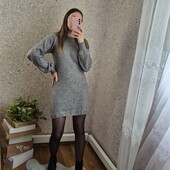 Тепле плаття - светрик, об'ємні рукавички ✨