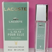 Lacoste Natural 40 мл. с феромонами. Нежный, притягательный, фужерно-цветочный аромат❤️
