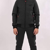 Теплий спортивний костюм на флісі,на підлітка.В лоті чорний.