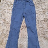 Джинси кльош на дівчинку на зріст 116-122 см