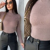 Гольфик водолазка в рубчик цвет на выбор