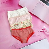 Комплект бавовняних трусиків-бікіні дівчинки