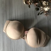 Новий бюстгальтер без брителей бежевій бра 85 D
