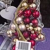 Набор мини елочных шариков 19шт. Германия