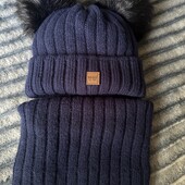 Набір зимовий. Шапка + снуд