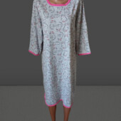 Нічна сорочка утеплена байкою