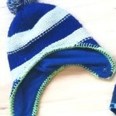 Дуже багато лотів, обирайте, економте на доставці//Шапка шлем фліс на кнопці з бубоном ЗИМА 50-52р