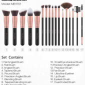 № 2 Кисть премиум кабуки для макияжа Пензель макіяжний EmaxDesign