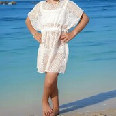 Білий сарафан - накидка на купальник, новий, 13-14 р. Зріст 160