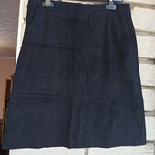 Замшева спідниця