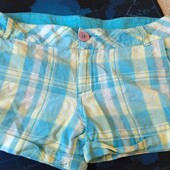 Дитячі шорти в клітинку на 6-7 років