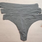 M&S! Мякі жіночі труси, стрінги із модалу 20, 48 євро 54 наш, повномірить, 3 шт! Лот 2