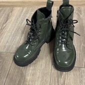 Черевики шкіряні на флісі устілка 23.5 см відмінний стан