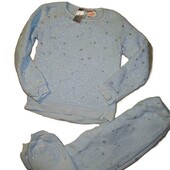 Тепла флісова піжама на 6-8років зріст 122/128