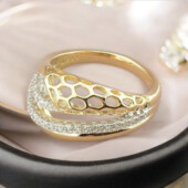 Каблучка 'Xuping' Фіаніт (Позолота-родій) 088661