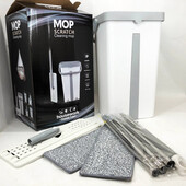 Швабра велика з відром комплект Scratch Cleaning Easy Mop з автоматичним віджиманням та складною руч