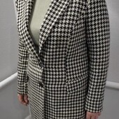 Демисезонное пальто в гусячу лапку от Next