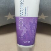 Эйвон Foot Works,Маска для ніг з глиною і екстрактом лаванди,75 мл 1 шт