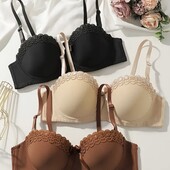 Комфортний бюстгальтер на поролоні 85C коричневий