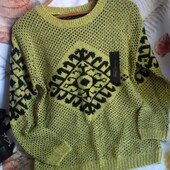 свитер,реглан,джемпер с орнаментом ,турция,универсал
