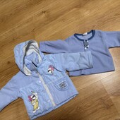 Куртка та кофтинка на 6-9 міс -рік , заміри