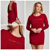 Hunkemoller! Трикотажна жіноча піжама, жіноча нічнушка з довгим рукавом Xs/S розмір red dahlia! Лот