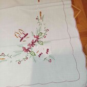 Новорічна скатертина з вишивкою