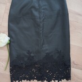 Morgan спідниця еко шкіра з мереживом S- розмір