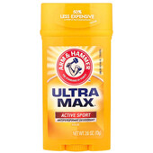 Arm & Hammer, UltraMax, твердий дезодорант-антиперспірант для чоловіків, аромат Active Sport, 73 г,
