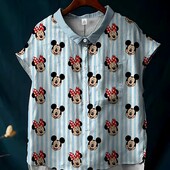 Блузочка принт Міккі і Мінні Дісней , розмір 1xl