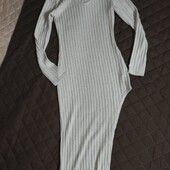 Shein, S класна сукня з розрізом широкий теплий рубчик