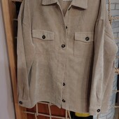 Вельветова фірмова сорочка,М