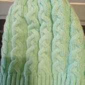 Шапка зимова на флісі. Нова. Колір м'ята.