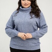 Натуральний светр оверсайз, розмір One size. Новий. 40% бавовна, 20% льон. Фото 1 приклад.