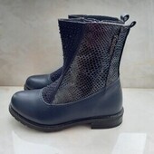 Ботіночки сапожки з флісом . Устілка 22---.1 раз обуті!